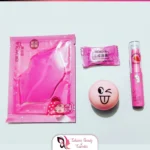 4in1 Makeup Deal Skin Care Makeup Deal Best Bulk Deal - Pink Magic Lip Balm + Compressed Facial Sheet Mask + Emoji Lip Balm + Moisturizing Lip Sheet