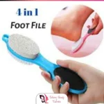 4In1 Pedicure Brush & Filer Foot Scraper Scrubber Scrub Filer Cleaner