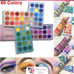 Beauty Glazed 60 Colors Matte Eyeshadow Glitters Makeup Palette 4 in1 Color Board Highly Pigmented