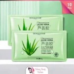 (10Pcs) Bioaqua Aloevera Organic Herbal Skin Care Gel Mask -2g