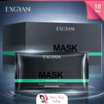 (10Pcs) EXGYAN Fullerene Hyaluronic Acid Mask Skin Hydrating Face Mask Skin Moisturizing Mask - 2ml