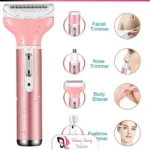 (4in1) Electric Eyebrow Hair Shaver Painless Lip Nose Facial Hair Remover for Women Men