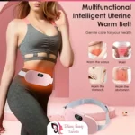 Cramp Belt Heating Pad Menstrual Cramp Relieve Therapy Vibration Massager Heating Belt - Multicolor