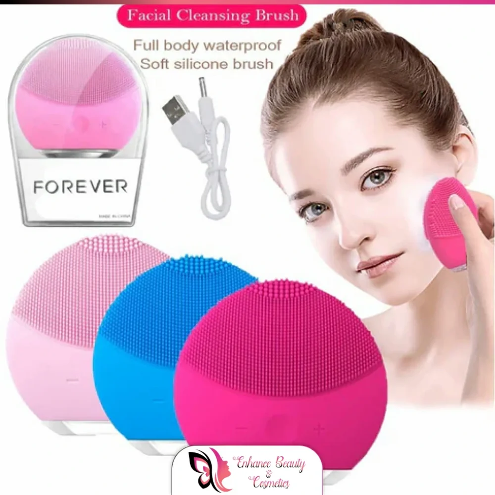 Forever Mini Facial Cleansing Brush For All Skin Types |  Silicone Face Massager Electric