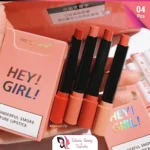 (4Pcs) Hey Girl Smoke Lipstick