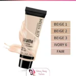 Miss Rose Professional Makeup Foundation Matte Wear Liquid Foundation - All Shades Available