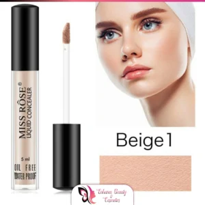 Miss Rose Professional Makeup Liquid Concealer - Beige 1