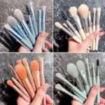 8pcs Travel Makeup Brush Kit Mini Cosmetic Brushes Set