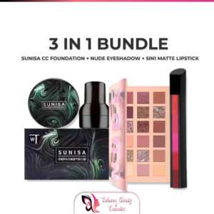 3 In 1 Makeup Deal Sunisa Foundation Base 20g Waterproof Mushroom Head Air Cushion Bb Cream Nude Liquid Foundations +yanqina 36h Liner + 5 In 1 Lipstick Pen