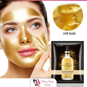 Veze Hyaluronic Acid 24K Gold Facial Mask Moisturizing Shrinkage Pore Refreshing Oil Control  25g