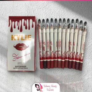 Kylie Lipstick Pencil 12 Pcs Lip Liner Pencil Set, Waterproof Long Lasting Makeup Lipliner Pen Set For Women Lady