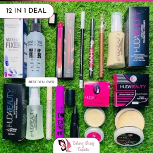 12 in 1 Makeup Deal Make-up Fixer +5 in 1 Lipstick +  Eyeliner and many more for girls